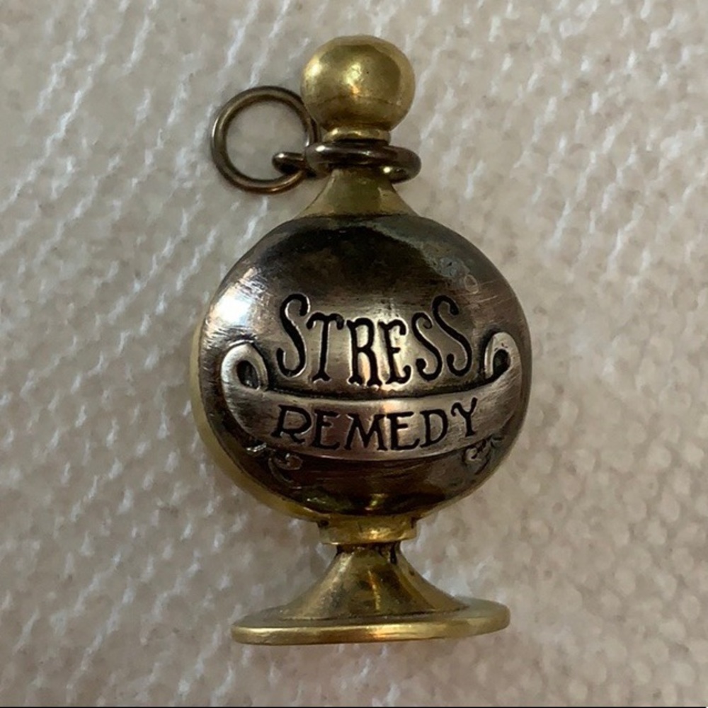 Waxing Poetic Stress Remedy Bottle Pendant